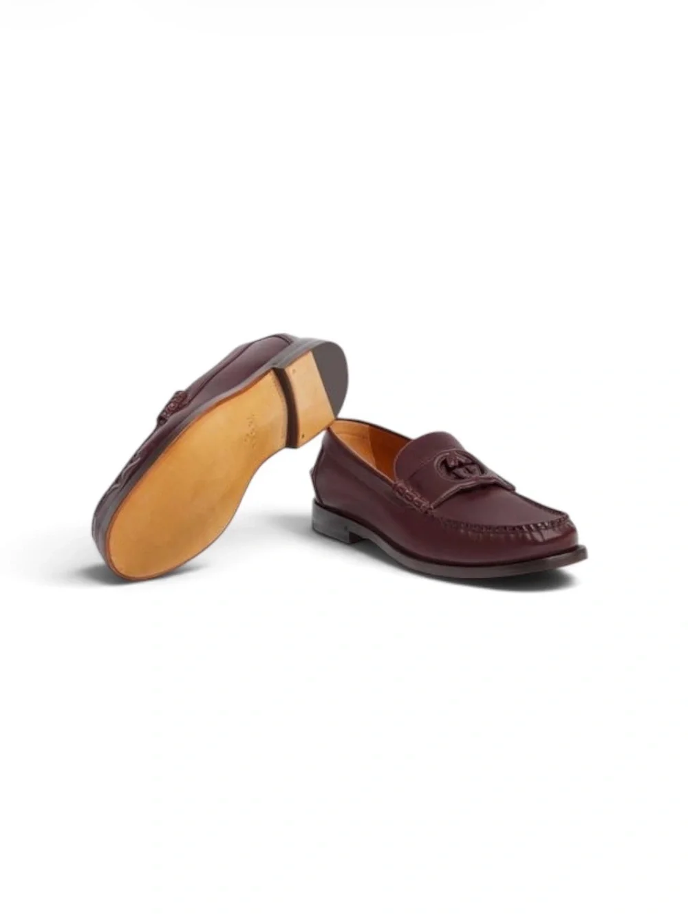 NIB Gucci Millennial Ribot Interlocking G Loafers Ruby Bordeaux Size: Gucci 8